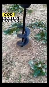 COD MPT Mata Bor Penggali Tanah Auger Spiral Drill Head Biopori - FG08 / Alat penggali tanag otomatis / mata bor penggali tanah lubang tanaman 6 8 cm 3 inch / Spiral mata bor melubangu tanah kebun dengan bor