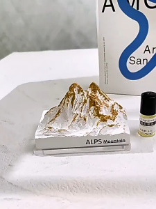 Alpine Snow Mountain Fragrant Stone Aromatherapy Office Desk Surface Panel Fragrance Set Decoration Home Bedroom Ornament Gifts