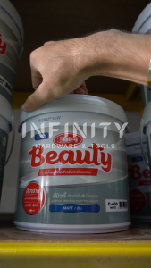 สีทาฝ้า LOBSTER BEAUTY ขนาด 3.6 ลิตร สีขาวC-400 สีควันบุหรี่C-4600