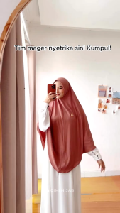 Gimi Hijab - Gami Bergo Syari Premium Hijab Bergo Knit Syari Premium Hijab Instan Mudah Dipakai Anti Ribet Bahan Adem dan Nyaman Dipakai