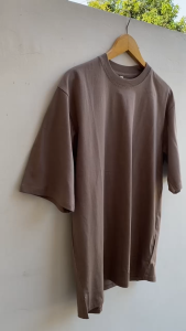 Kaos Oversize Polos Wanita Dewasa Zeroeight Bahan Cotton Combed 24S Ukuran M L XL