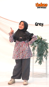 Baju Setelan Anak Perempuan Setelan Anak Perempuan Kekinian / Thaluna Kids Kulot set Ariella Tanpa Jilbab Size S Usia 2-13 Tahun