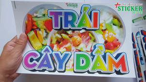 🔥 MIẾNG DÁN TRÁI CÂY DẦM... 🔥 DÁN TƯỜNG XE CỬA KÍNH... CHO QUÁN ĂN.