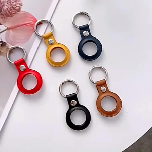 For Apple Airtags Locator Tracker airtag case keychain leather Anti-lost Cover Sleeve case for airtags Holder air tag