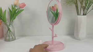 180° Rotate Cat Mirror Folding Makeup Cosmetic Adjustable Cute Mirror Travel Home Adjustable Bathroom Makeup Mirror