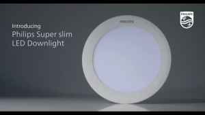 Philips โคมไฟดาวไลท์ฝังฝ้าสลิม LED ฟิลลิปส์ Lighting LED Slim Downlight Meson max DL262  มีขนาด  9W 5นิ้ว และ 12W 6นิ้ว ทรงกลม