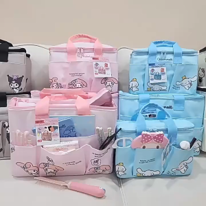 O-KAY Japan Cute Melody Kuromi Cinnamoroll Canvas Handbag – Portable Mommy Tote Bag