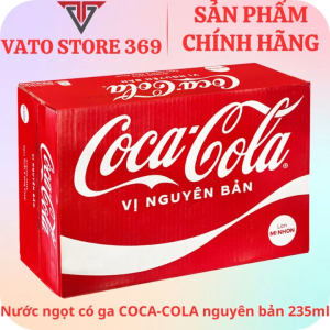 Nước ngọt có ga COCACOLA nguyên bản lon 235ml