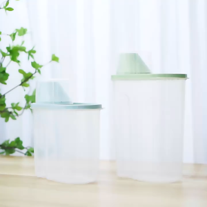 กล่องเก็บอาหาร แมวกล่องใส่อาหารแมว เก็บอาหาร ถังใส่อาหารแมว กระปุกใส่อาหารแมว มีตัวซีลอย่างดีความชื้น ถังอาหารสุนัข