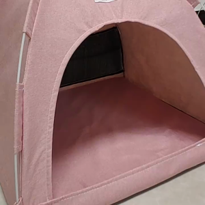 Pet Tent Cat house Dog bed Pet Teepee Comfort Linen Fabric for Dogs and Cats Puppies House Ventilation Tent Bed Indoor Outdoor