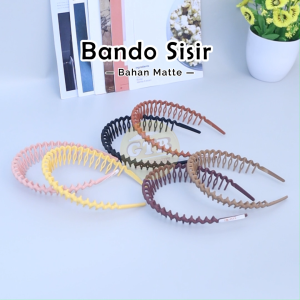 ❤GTB❤ R832 Bando Sirkam Rambut Bondu Fashion Korea Matte Doff Sisir Wanita