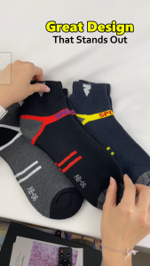 (ABB) 3 Pair MEN MID-CALF Socks Sweat Absorbent Odor Resistant Stoking Cotton For Work