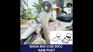 Baga Mũi Cub Sơn Tĩnh Điện 81 82 Taya 50cc  Học  Sinh  Lifan Việt Thái Dealim Mới Ba ga Trước Cúp Cup 50 Đen Thai