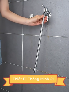 Dây nối vòi nước Dài 70cm xoay 720 độ chịu nhiệt sử dụng đa năng cho nhiều loại vòi Ren 22mm