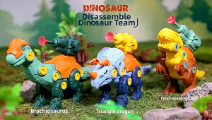 🔥Hot sale🔥 Assembled dinosaur toy screw dinosaur educational disassembly and assembly combination 3-6 years old gift