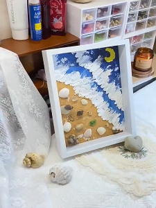 GOOD DAZE 3cm 3D Hollow Art Flower Frame Duit Hantaran Shadow Box Rose Glass Frame 中空相框3cm手工相框 bingkai mas kahwin bunga bingkai bunga rose frame