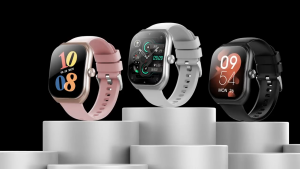 GOOJODOQ Curve Smart Watch IP68 Waterproof 2.01-inch IPS Screen Bluetooth Call Running Pace Jam Tangan