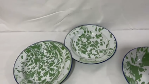 HATAYASHOP-PIRING ENAMEL BLIRIK 22CM/PIRING JADUL/PIRING MAKAN/PIRING BURIK/PIRING MOTIF CENDOL/PIRING HIJAU/PIRING JADUL BAHAN TEBAL/PIRING BERKUALITAS/PIRING ENAMEL KUAT/ PIRING SOUVENIR/PIRING HADIAH/PIRING KEKINIAN/PIRING MAKAN LEBAR//PIRING CEPER////