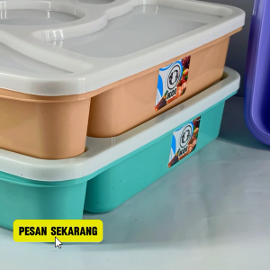 Lunch Box / Kotak Bekal / Bento Box / Kotak Bekal / Tempat Bekal 4sekat / Sovenir
