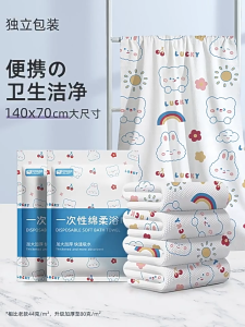 ผ้าขนหนูปั๊มลายการ์ตูน แบบพกพา ใช้แล้วทิ้ง สำหรับการเดินทาง อาบน้ำเช็ดหน้า เช็ดตัวได้ ผ้าเช็ดอเนกประสงค์ เส้นใยพืช