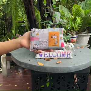 🎁 ใช้ได้หลายครั้งกว่าถุงกระดาษแบบเดิมที่มีอยู่ ถุงผ้าลดโลกร้อน Shopping Bag ขนาดกระเป๋า 40*58 cm. ขนาดพับเก็บ 11*15 cm.