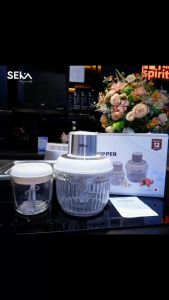 Máy Xay Thịt Thủy Tinh 2 Cối SEKA SK2287 Xay Thực Phẩm Đa Năng - 500W (Model 2024) - Hàng Chính Hãng