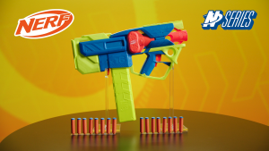 Nerf N Series Sprinter Motorized Dart Blaster Outdoor Kids Toys 16 Dart Clip Birthday Gifts For Boys & Girls Ages 8+