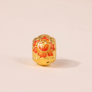 Chow Sang Sang 周生生 Charme Mini Blessings Culture 999 Gold Mini Charm 92662C (Bracelet Not Included)