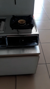 Rinnai Kompor Gas 3 Tungku Stainless Steel Dilengkapi Panggangan - RI524E - FREE ONGKIR Jabodetabek