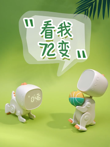 Jam Alarm Dinosaurus dengan Anggota Tubuh Berubah Bentuk / Jam Alarm Multifungsi