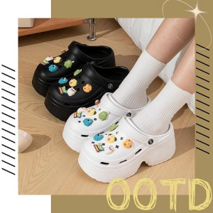 QDshop พร้อมส่ง รองเท้าหัวโตเเฟชั่นผู้หญิง เสริมส้น มีสายรัดส้น ตัวติดน่ารัก เเมทช์ชุดได้ง่าย กันลื่นเเน่นๆ เอาใจสายมินิมอล หากสนใจรีบสั่งเลยเเกร ก่อนสินค้าหมดน้า