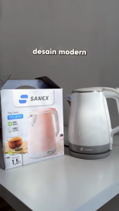 Teko Listrik SANEX STL-2151 | Teko Listrik Stainless Steel 1.5 L | Electric Kettle Sanex 1.5L | Teko Listrik Pemanas Air Low Watt SANEX ~ BRO