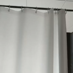 Modern White Shower Curtain Waterproof Mildew Proof Bathing Cover Thicken PEVA Solid Bathroom Bathtub Curtain With Hooks Home Decor