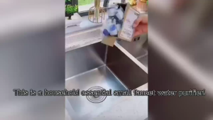 กรองก๊อกน้ำ แบบมีไส้กรองในตัวสามารถถอดเปลี่ยนไส้กรองได้ น้ำสะอาด บริสุทธิ์ แถมฟรีไส้กรองในตัว