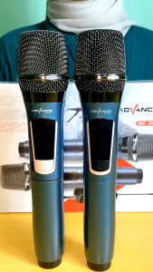 Advance DOUBLE Mic Wireless Karaoke Microphone Suara Jernih - MIC301 - GRATIS ONGKIR Jabodetabek