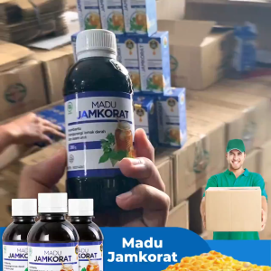 MADU JAMKORAT Obat Kolesterol Dan Asam Urat Asli Ori Madu Herbal Terbaik Netto 280gr Aman BPOM