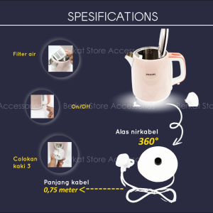 Electric Kettle Philips HD9348 Teko Listrik Philips HD9348 Pemanas Air