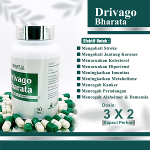 DRIVAGO - ORIGINAL Obat Herba Untuk Mengatasi Stroke, Kolesterol, Jantung Koroner, Kelelahan & Darah Beku