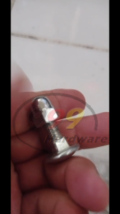 999【5pcs】Chrome M8 Carriage Bolt & Cap Nut/ GI Aluminium Panel Gate Screw/ Skru Pagar Gate/ 马车螺丝/ 螺母/ Screw Bolt Nut Set