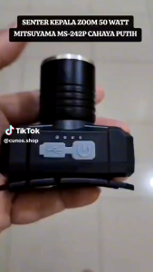 Senter Kepala Zoom MS-242P: Senter LED 50W Super Terang