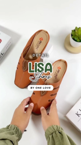 ONE LOVE LISA SEPATU BUSTONG FLAT MULES WANITA