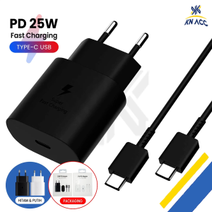 KN ACC - CHARGER CASAN TYPE TIPE C TO TYPE C 25W SUPER FAST CHARGING 3A FOR SAMSUNG A33 A34 A53 A54