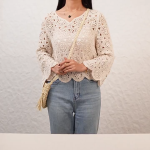 Summer small bag style crossbody woven bag versatile leisure fresh tassel straw bag seaside holiday beach bag