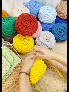 len nhung đũa 100g 5mm mềm mại đủ màu đan móc khăn choàng chăn 1 cuộn