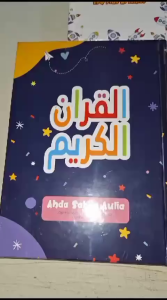 Gratis Custom Nama & Foto - Al Quran Anak Hardcover Ukuran A5 & A6 Latin Terjemahan / Mushaf Al-Quran Khat Itsmani 15 Baris Ayat Pojok / Cover Bukan Di Sticker - Ora Eat Labora