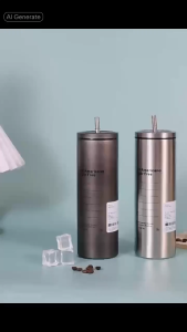 Tumbler Ice American / Cangkir Kopi Lapisan Double Layer Tahan Panas Dan Dingin GOMOR TALL FHLC
