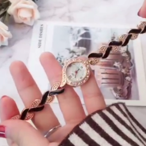 Jam Tangan Wanita Mewah Terbaru 2024 Rantai Stainless Gelang Diamond