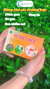 Thải độc gan Active Liver hỗ trợ giảm các triệu chứng buồn nôn mệt mỏi do dùng bia rượu Hộp 30 viên