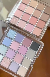 JADED 16 Colors Eyeshadow Palette Matte Eye Shadow Long-lasting Light Pearlescent Glitter Eyeshadow Makeup