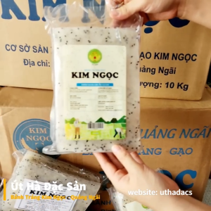 Bánh Tráng Cuốn Thịt Heo Kim Ngọc Size Nhỏ Gói 250gr Bánh Tráng Gạo Quảng Ngãi - Út Hà Đặc Sản